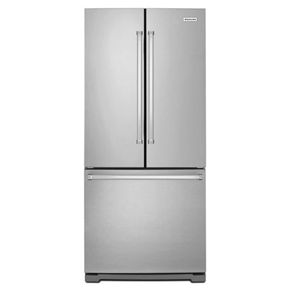 20 Cubic Feet 30" Width Standard Depth French Door Refrigerator With Interior Dispense