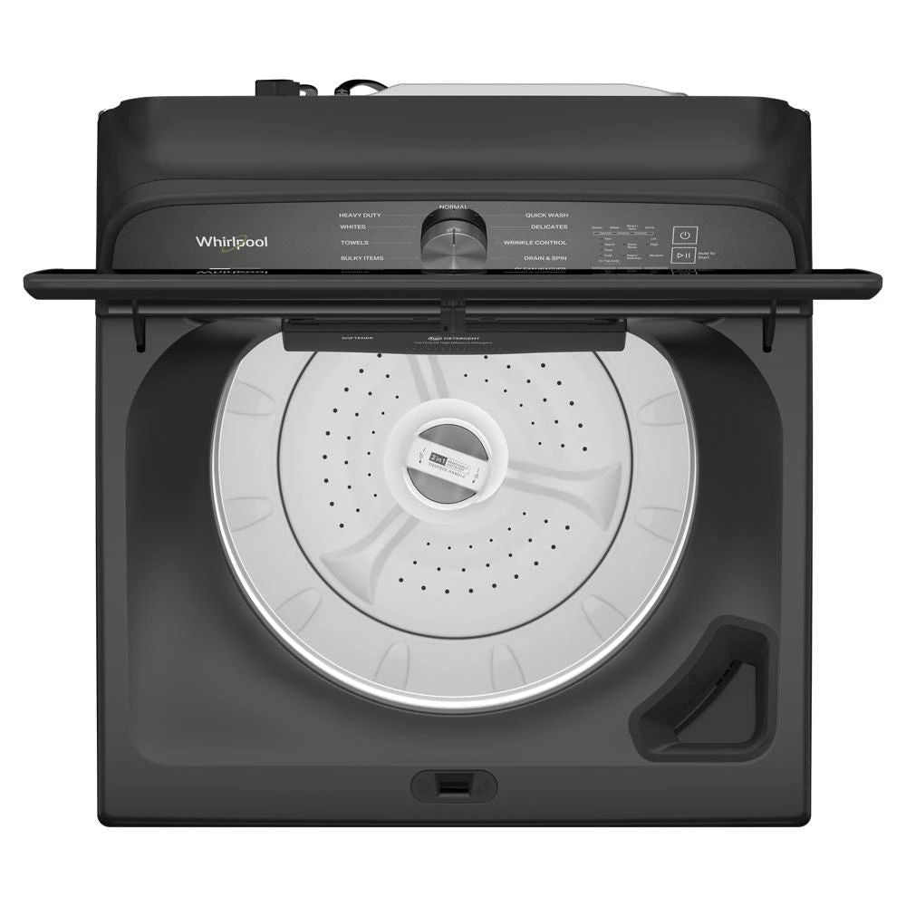 5.2-5.3 Cubic Feet Top Load Washer With Removable Agitator - Volcano Black
