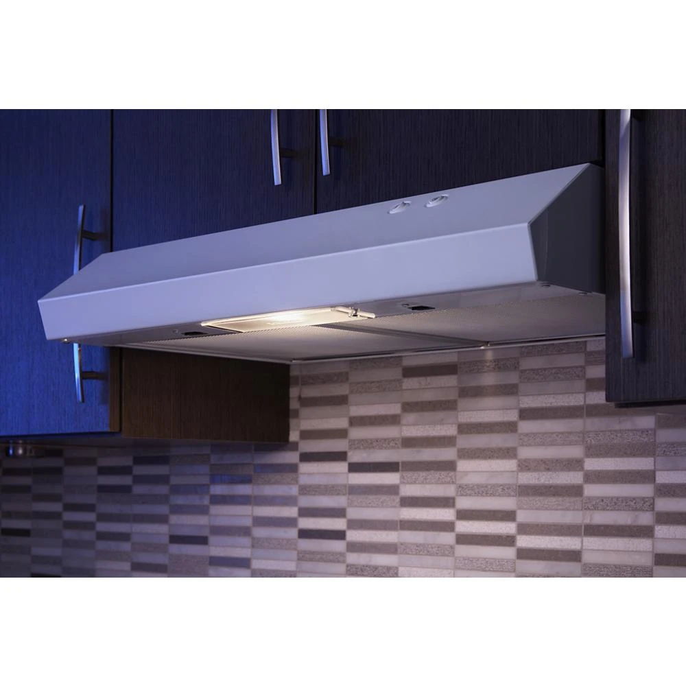 30" Range Hood With Full-Width Grease Filters - White