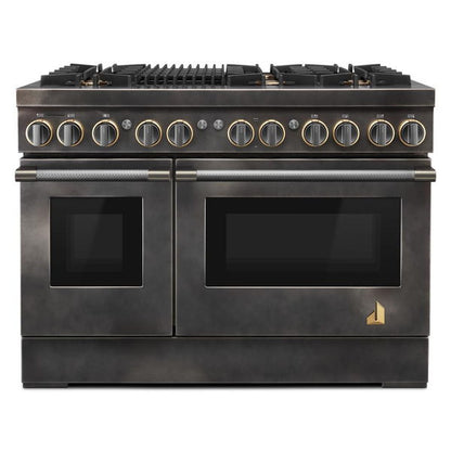 Smoke & Brass By JennAir 48" Dual-Fuel Professional-Style Range
