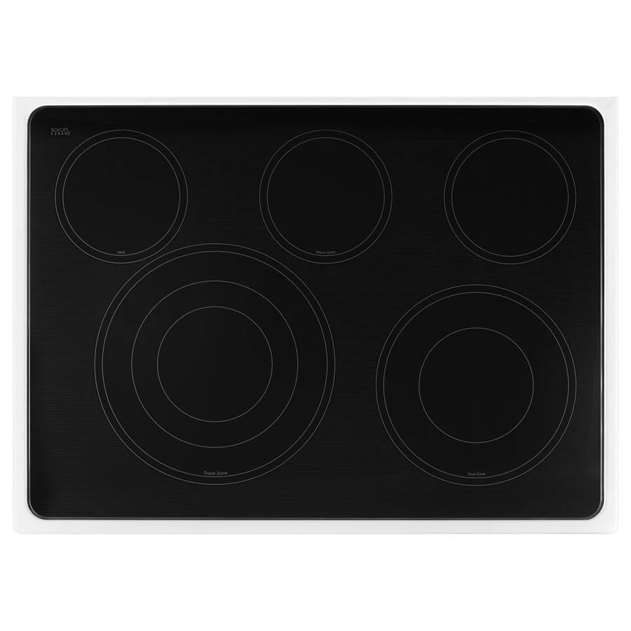 6.7 Cubic Feet Electric Double Oven Range With True Convection - White Ice