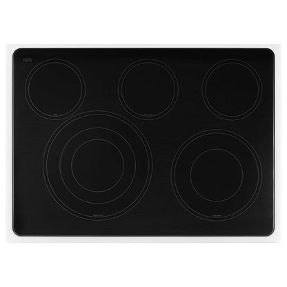 6.7 Cubic Feet Electric Double Oven Range With True Convection - White Ice