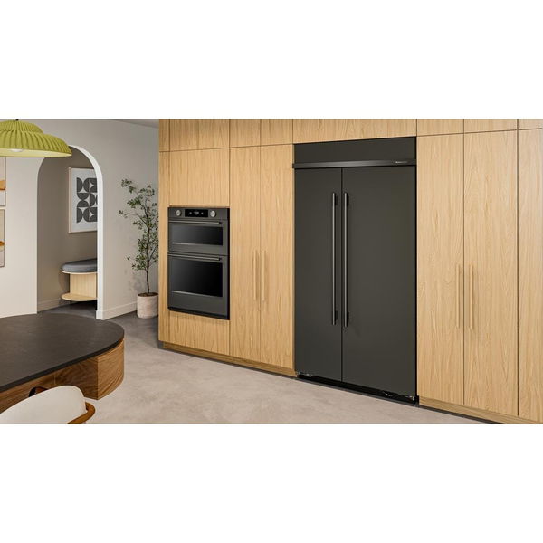 25.5 Cu. Ft. 42" Built-In Side-By-Side Refrigerator With Platinum Interior - Black Ore