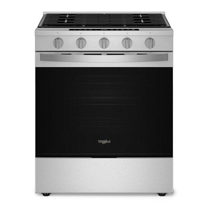 30" Smart Slide In Gas Range With Air Cooking Technology, No Preheat Air Fry, Steam/Self Clean And High Speed Preheat - Fingerprint Resistant Stainless Steel