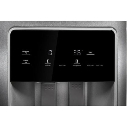 36" Standard Depth Side-By-Side Refrigerator With Trucool System - Black