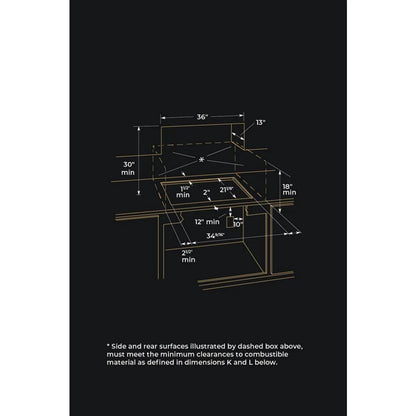 Euro-Style 36" JX3 Electric Downdraft Cooktop