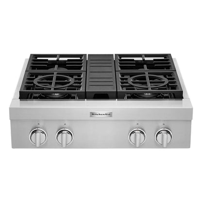 30'' 4-Burner Commercial-Style Gas Rangetop - Stainless Steel