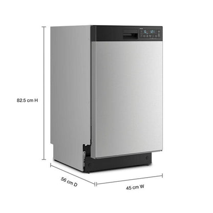 18" Stainless Steel Dishwasher With Half Load Cycle And Triple Spray Arms - 48 dBA