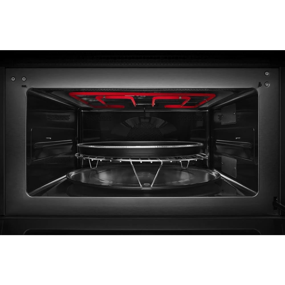 Noir 27" Built-In Microwave Oven With Speed-Cook - Floating Glass Black