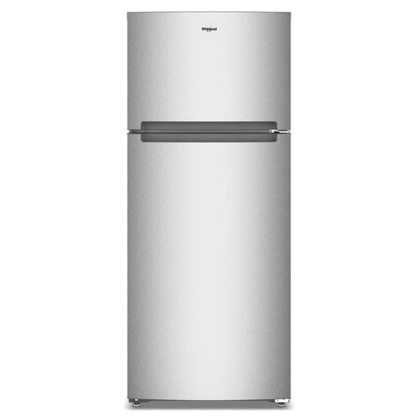 Whirlpool 28" Wide Top Freezer Refrigerator With Total Coverage Cooling, 18.0 Cu. Ft. - Fingerprint-Resistant Stainless Finish