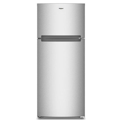Whirlpool 28" Wide Top Freezer Refrigerator With Total Coverage Cooling, 18.0 Cu. Ft. - Fingerprint-Resistant Stainless Finish
