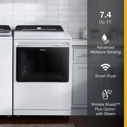 7.4 Cubic Feet Top Load Gas Dryer With Advanced Moisture Sensing
