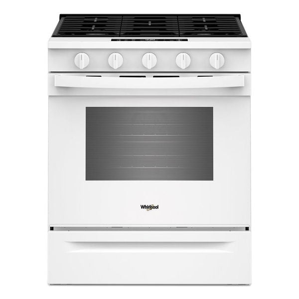 30" Gas Smart Range With Air Cooking Technology - White