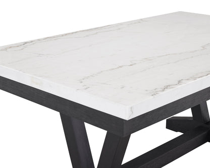 Varley - 6 Piece Dining Room Set - White / Gray