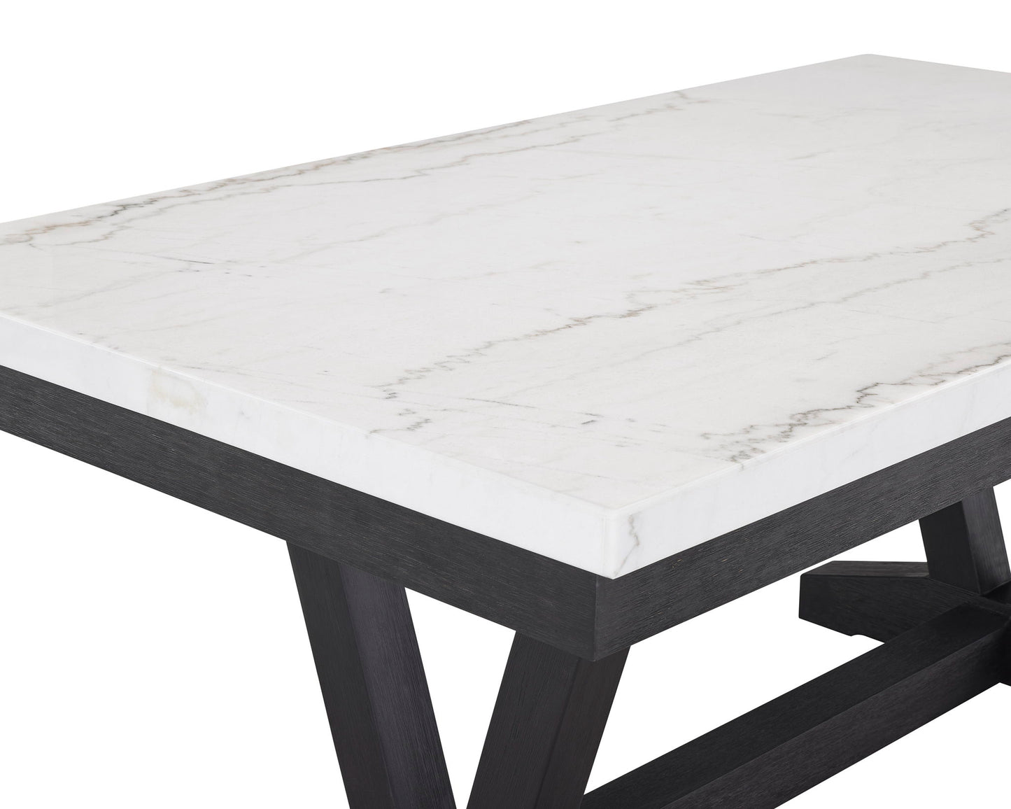 Varley - 5 Piece Rectangular Dining Room Set - White / Gray