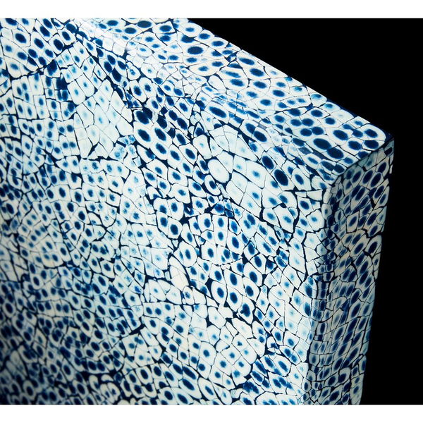 36" Elements Collection Custom Column Panel - Eggshell Snakeskin Sapphire