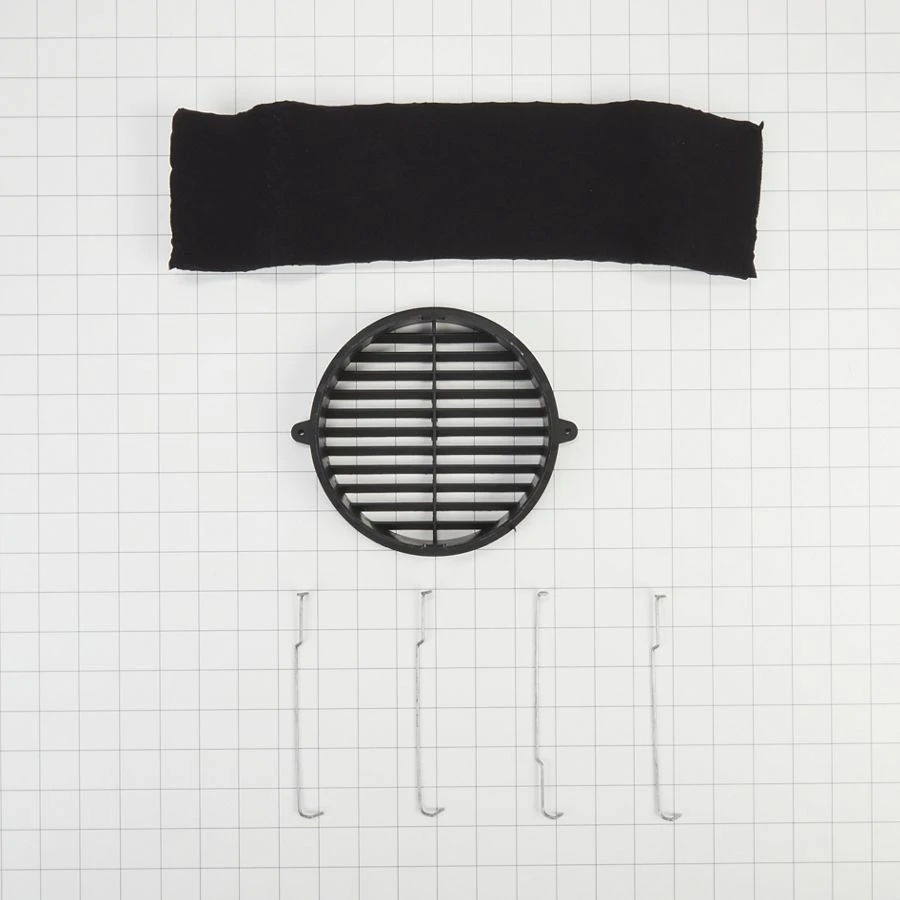 30" Range Hood Recirculation Kit With (1) Charcoal Filter, (1) Black Vent Cover And (4) Mounting Brackets