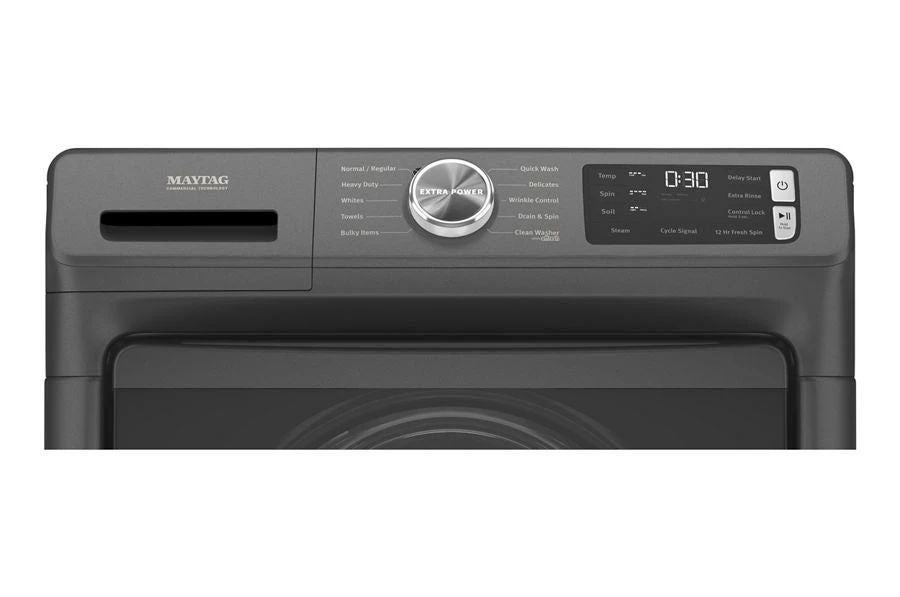 Front Load Washer With Extra Power And 12-Hr Fresh Spin Option, 4.5 Cubic Feet - Volcano Black