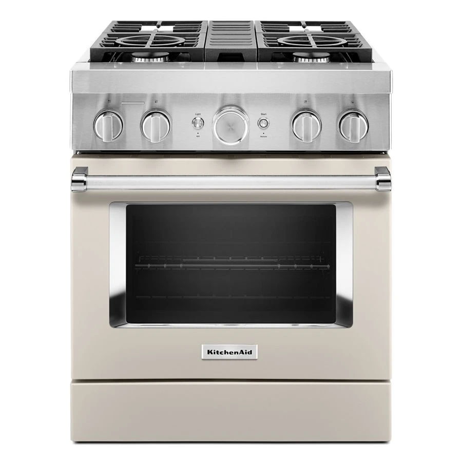 30'' Smart Commercial-Style Dual Fuel Range With 4 Burners - Milkshake