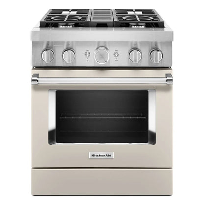 30'' Smart Commercial-Style Dual Fuel Range With 4 Burners - Milkshake