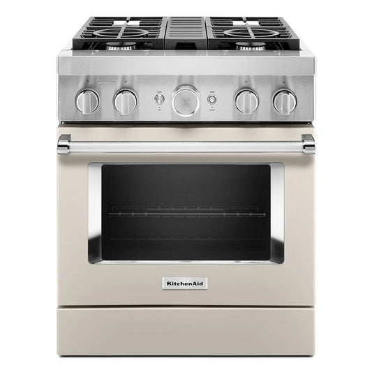 30'' Smart Commercial-Style Dual Fuel Range With 4 Burners - Milkshake
