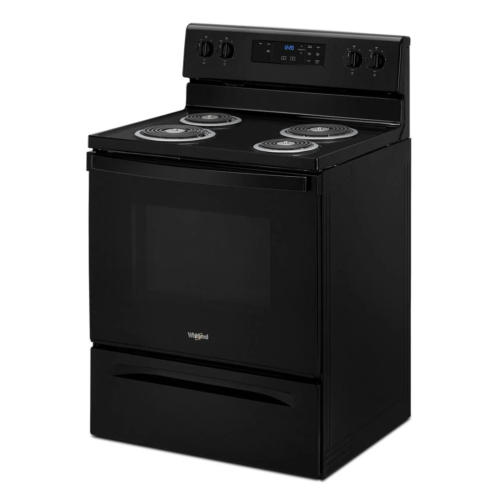 4.8 Cubic Feet Electric Range With Keep Warm Setting, Closed Door Broiling