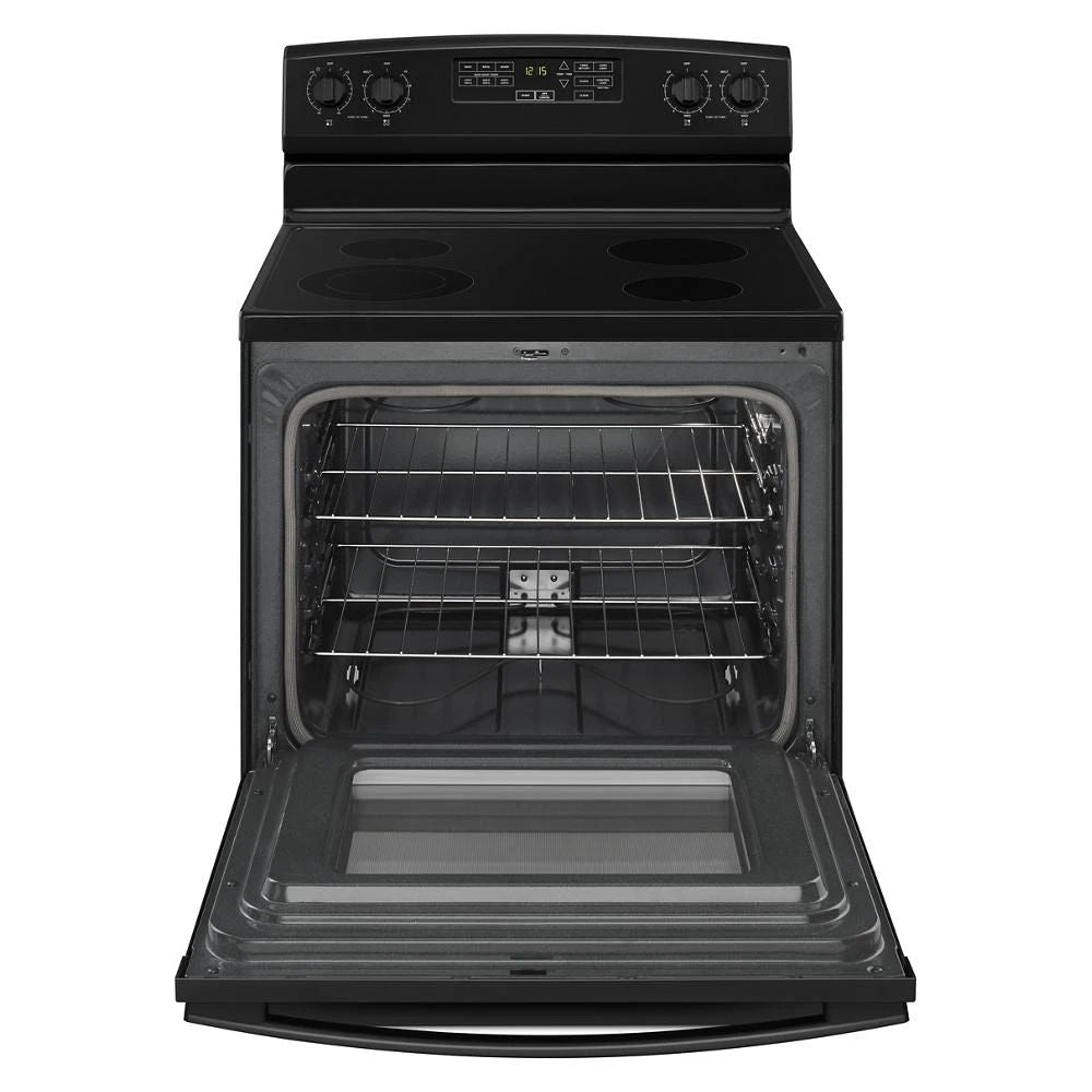 30" Electric Range With Extra-Large Oven Window - Black