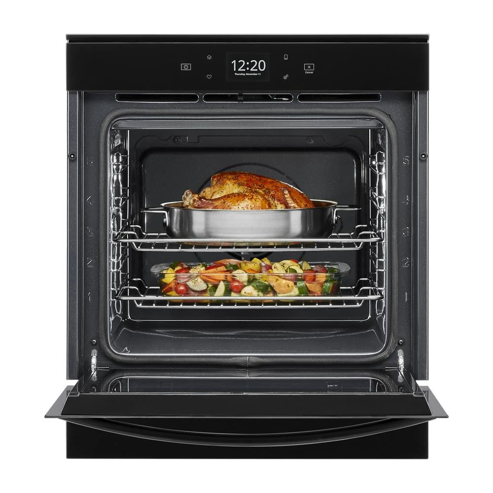 2.9 Cubic Feet 24" Convection Wall Oven - Black