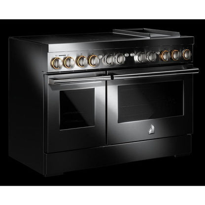 Rise 48" Induction Professional-Style Range With Chrome-Infused Griddle