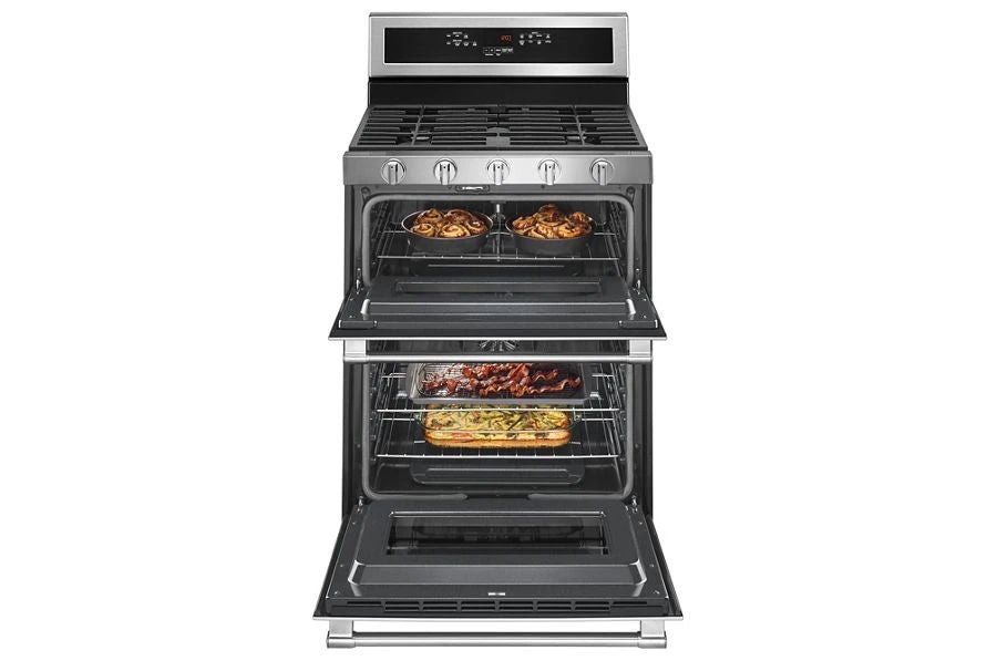 30" Wide Double Oven Gas Range With True Convection - 6.0 Cubic Feet
