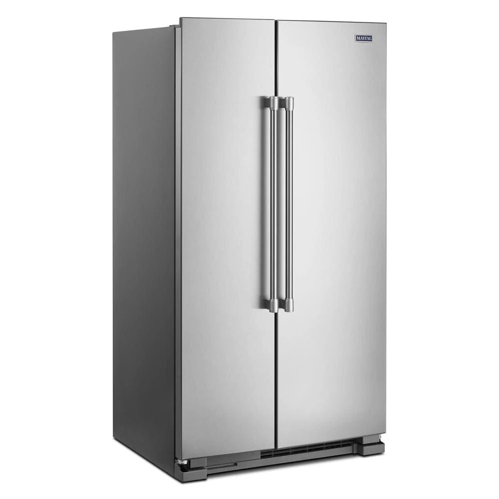 36" Wide Side-By-Side Refrigerator, 25 Cubic Feet - Fingerprint-Resistant Stainless Finish