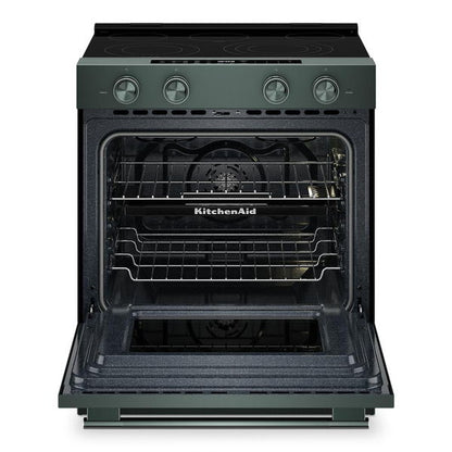 5.3 Cu. Ft. Smart Slide-In Electric Range With Two Even-Heat Hyper Elements And Convection Cooking Modes - Juniper