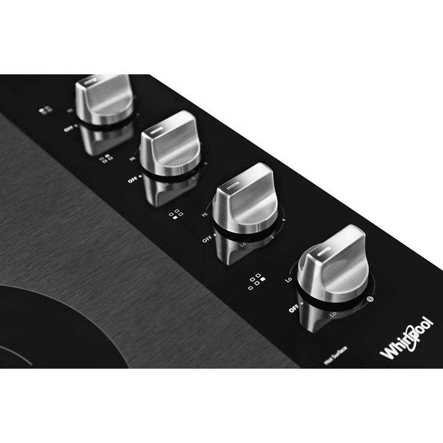 30" Electric Ceramic Glass Cooktop With Dual Radiant Element