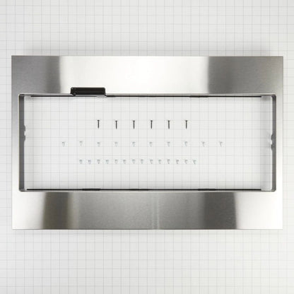Built-In Low Profile Microwave Standard Trim Kit With Pocket Handle, Fits Cut-Out Height 17-1/2" - Stainless Steel