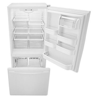 29" Wide Bottom-Freezer Refrigerator With Easyfreezer Pull-Out Drawer, 18 Cu. Ft. Capacity - White-On-White