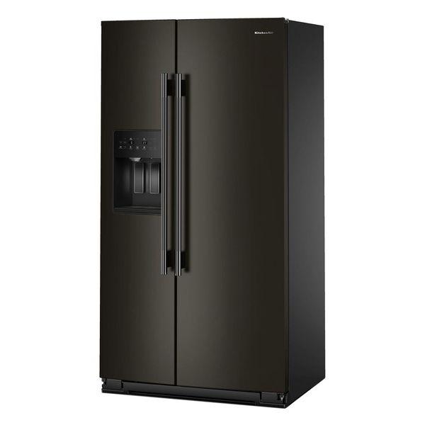 20.8 Cu. Ft. Counter-Depth Side-By-Side Refrigerator With Exterior Ice And Water Dispenser In Black Ore
