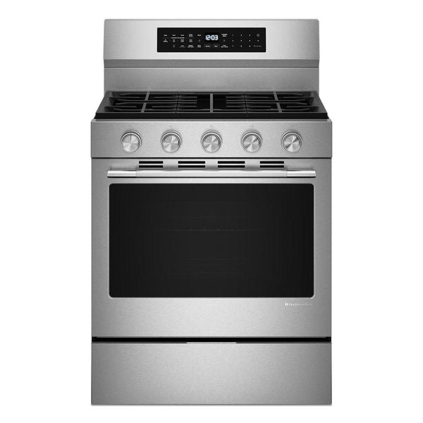 5.0 Cu. Ft. Smart Freestanding Gas Range With Convection Cooking Modes - PrintShield Stainless Finish