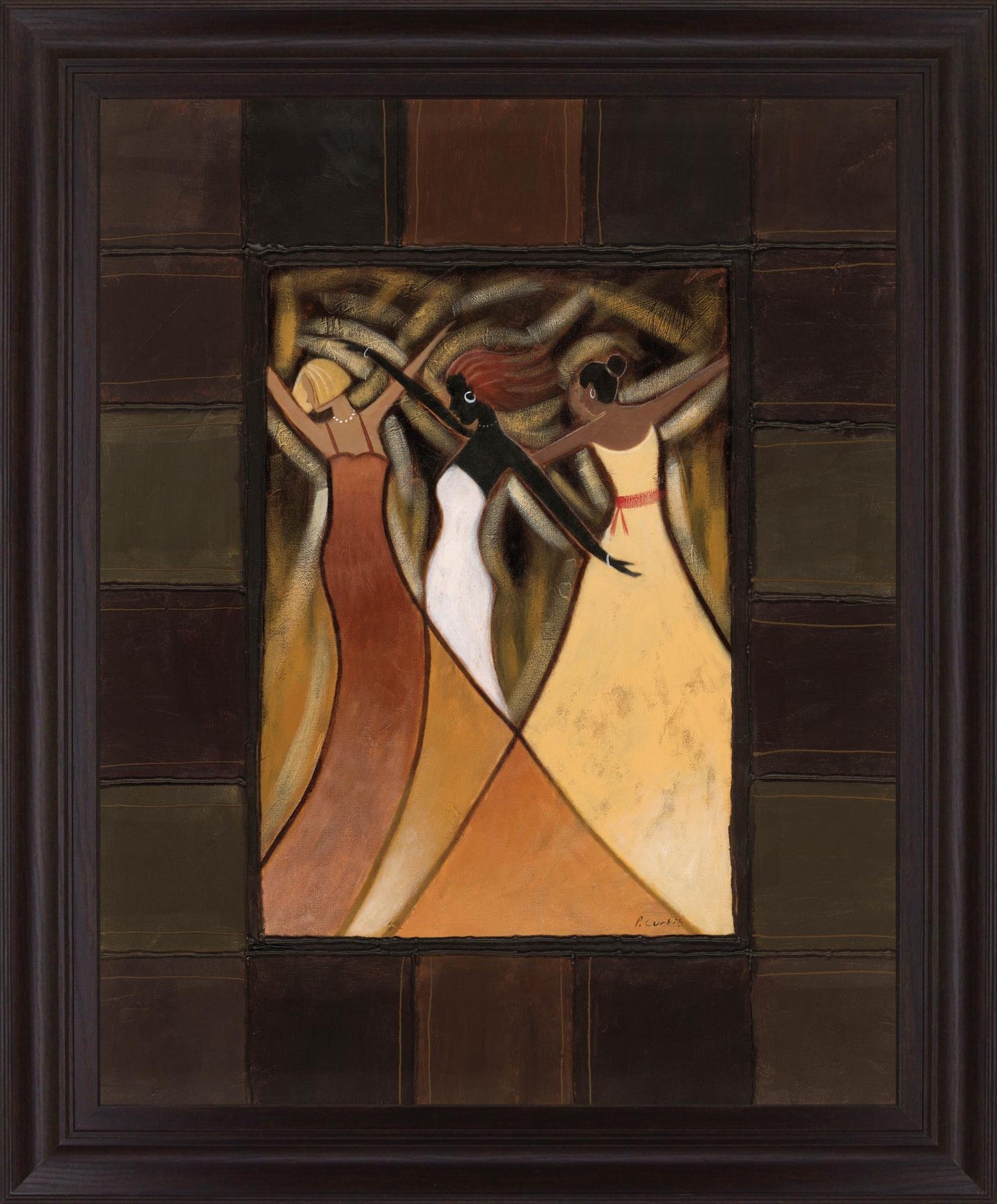 Rhythmic Grace - 28" x 34" Framed Wall Art