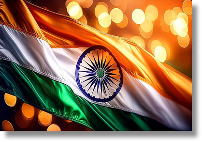 Radiant Tricolor Glow - 40" x 60" Framed Wall Art