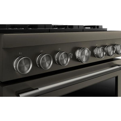 KitchenAid 36" 6 Burner Commercial-Style Gas Range With No Preheat Air Fry Mode - Black Ore