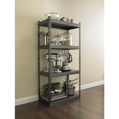 30" Wide Ez Connect Rack With Four 15" Deep Shelves - Hammered Granite