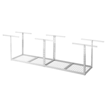 Overhead Gearloft Storage Rack 2 X 8 Feet - Hammered White