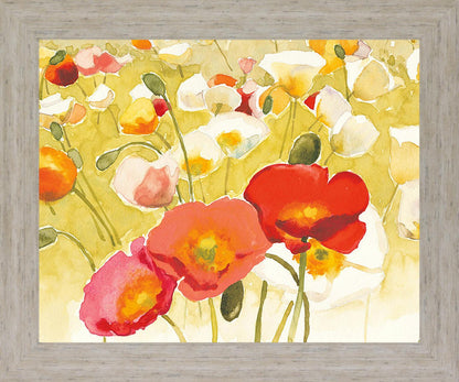 Petal Radiance - 28" x 34" Framed Wall Art