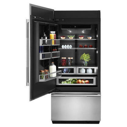 36” Panel-Ready Built-In Bottom-Freezer Refrigerator (Left-Hand Door Swing)