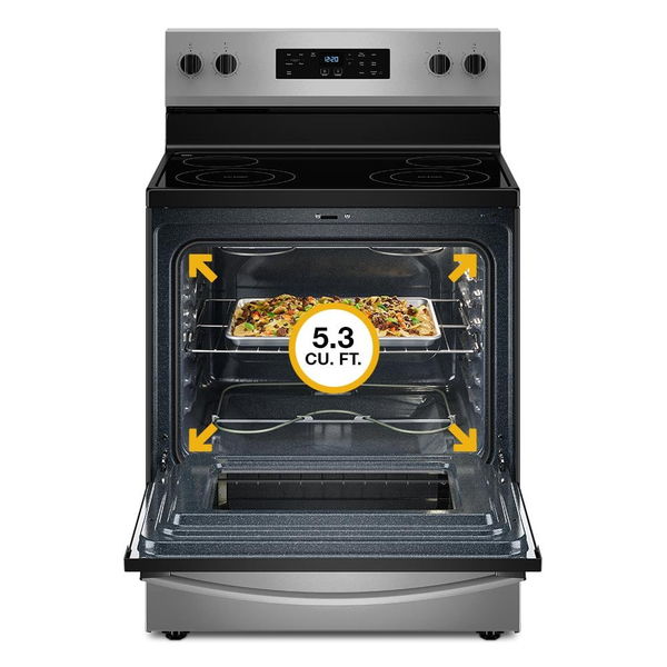 30" Electric Range With No Preheat Mode - Black
