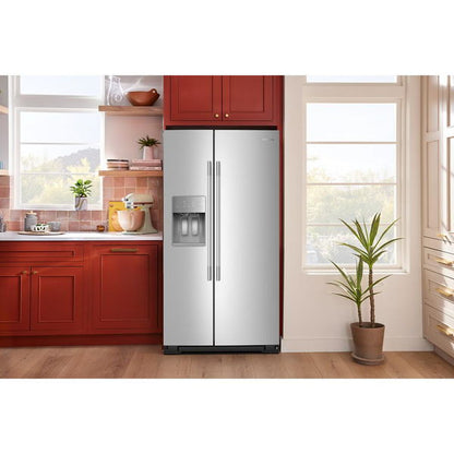 20.8 Cu. Ft. Counter-Depth Side-By-Side Refrigerator With Exterior Ice And Water Dispenser And Removable Under-Shelf Wine Rack