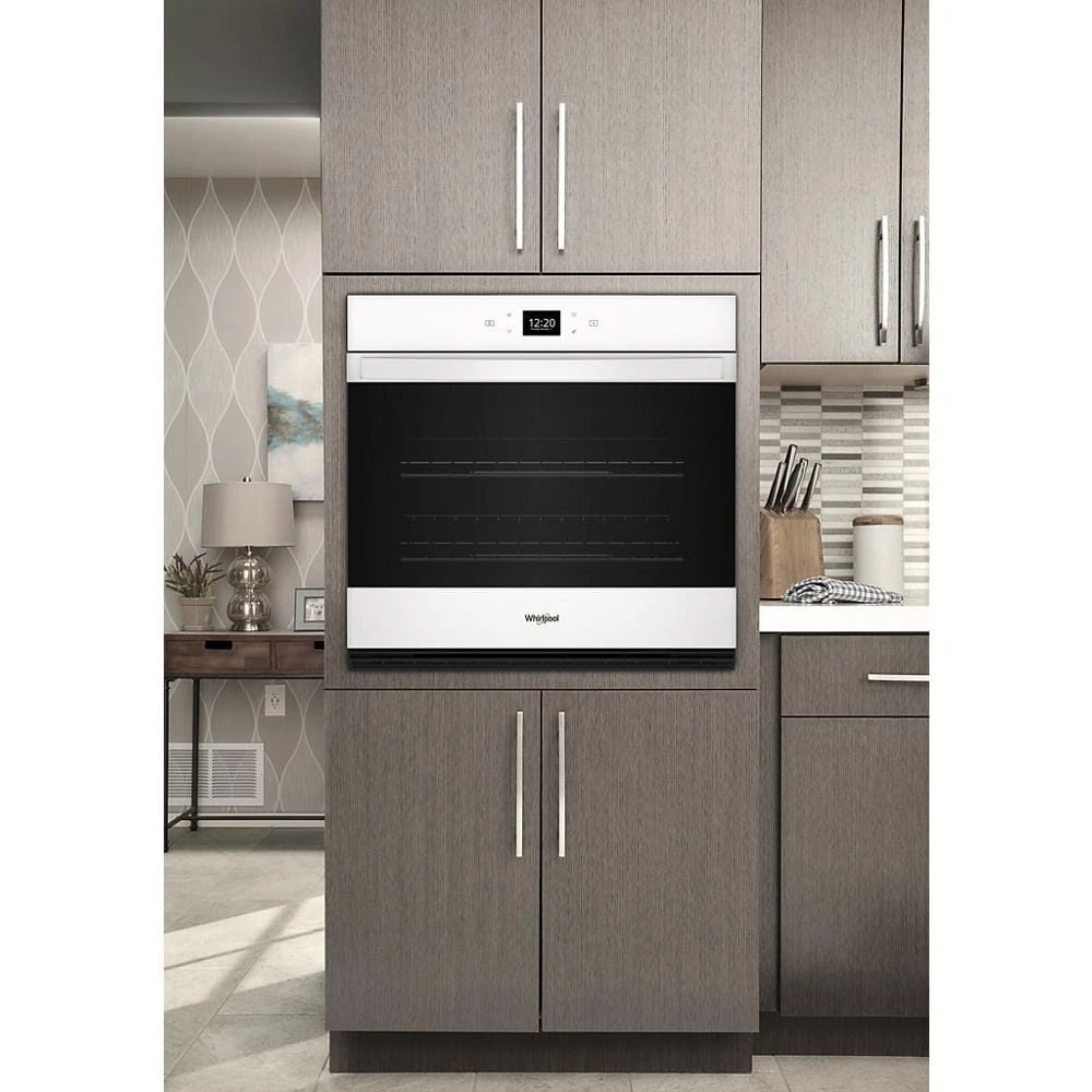 30" Single Wall Oven With Air Fry When Connected, 5.0 Cubic Feet - White