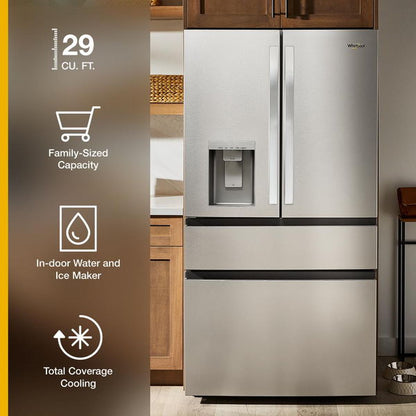 Whirlpool 29 Cu. Ft. Family-Sized Capacity French Door Refrigerator With Flexible Temperature Drawer