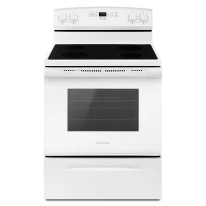 30" Electric Range With Extra-Large Oven Window - White