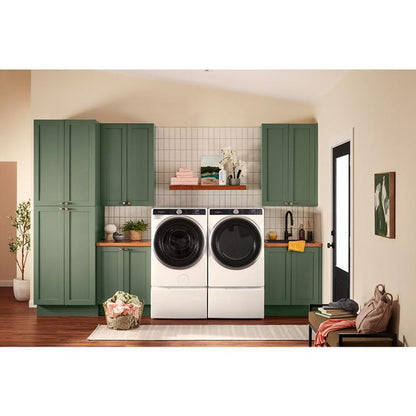 7.4 Cu. Ft. Smart Front Load Energy Star Electric Dryer With Steam Capabilities - White